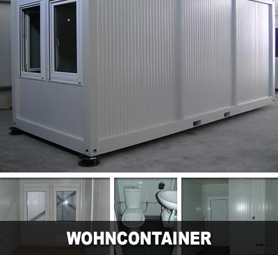Wohncontainer mit WC und Waschbecken